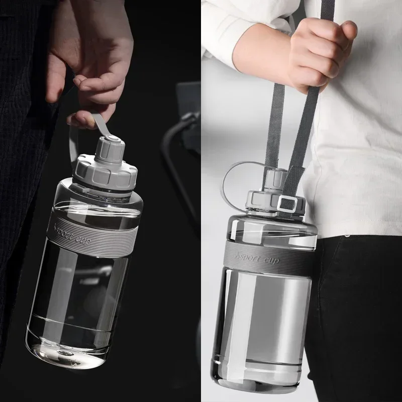 Gourde 1,5L Homme - Grande bouteille d'eau de 2 L avec paille – Sans BPA – Image 4