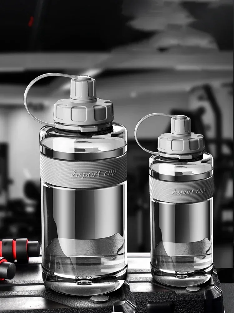 Gourde 1,5L Homme - Grande bouteille d'eau de 2 L avec paille – Sans BPA